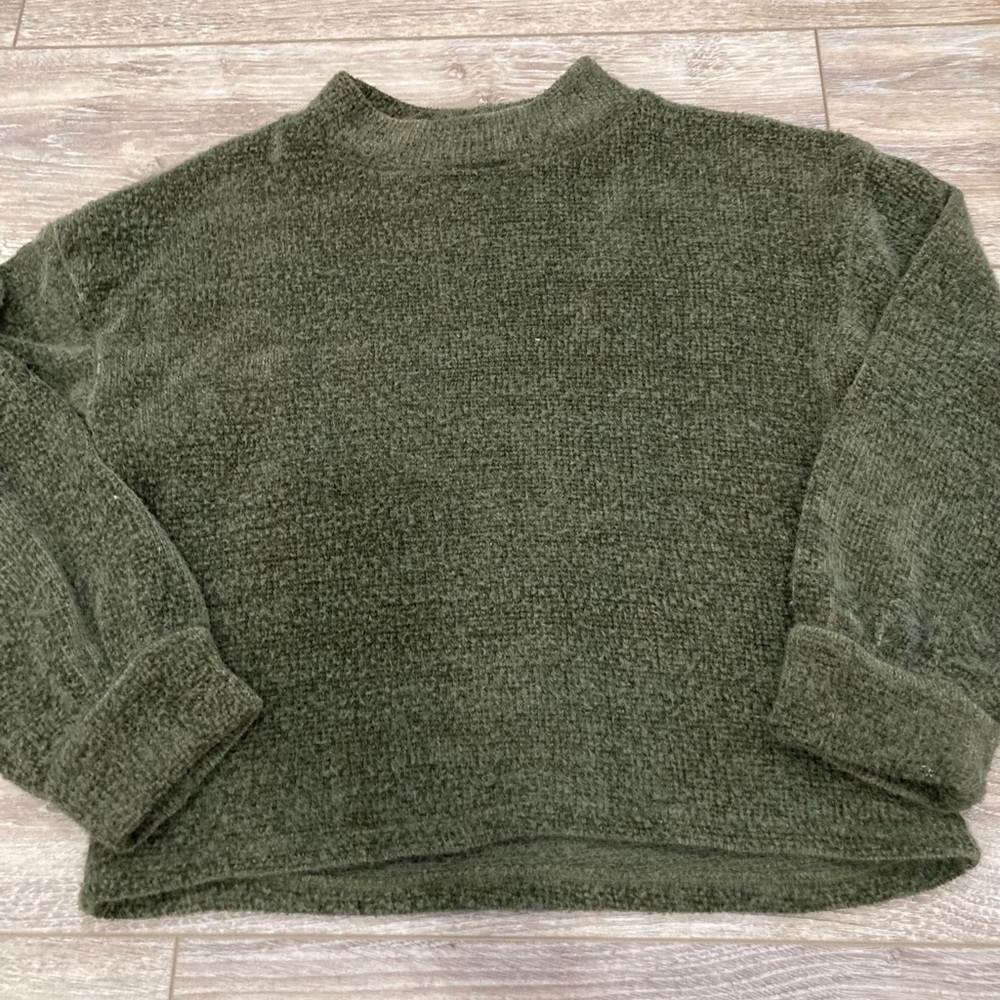 Old Navy Olive Green Kid’s Mock Neck Sweater